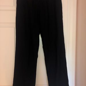 Navy Samsoe Dress pants. Wool linen blend.